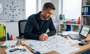 Plantilla de sesión de entrenamiento de fútbol